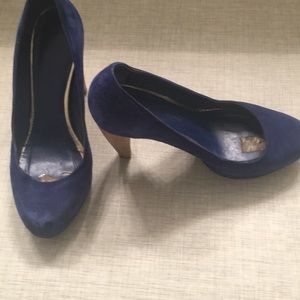 Loeffler Randall Royal Blue Velvet Heel - 7.5